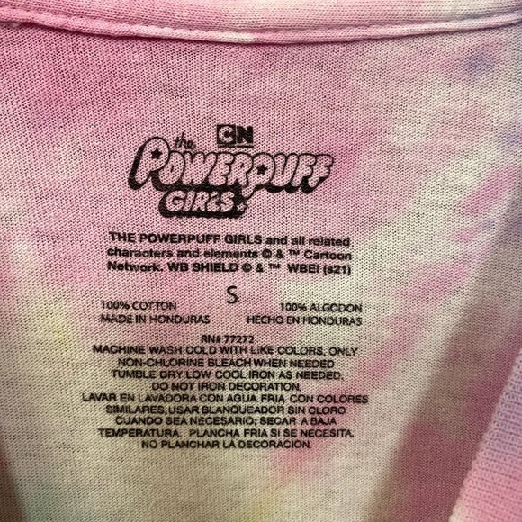 CN The Powerpuff Girls Retro Cartoon Tie Dye T-Shirt Small - Picture 4 of 4